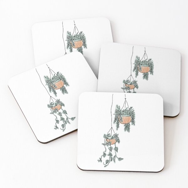 Item preview, Watercolor hanging plants  designed and sold by laurhog.
