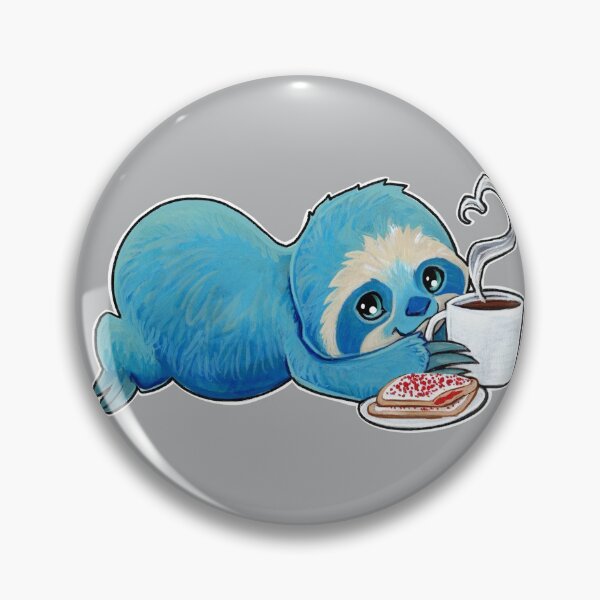 Coffee sloth Pin