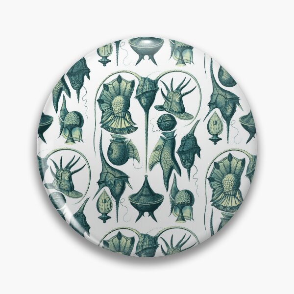 Item preview, Ernst Haeckel Peridinea Plankton Teal designed and sold by aimeewilson.