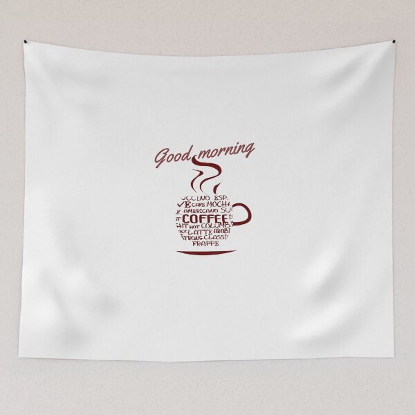 Item preview, Good morning / coffee // designed and sold by Zakariya20.