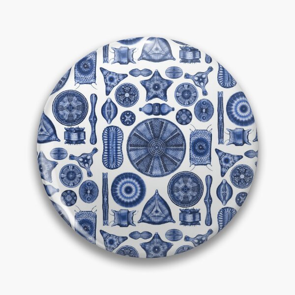 Item preview, Ernst Haeckel Diatoms Indigo Blue designed and sold by aimeewilson.