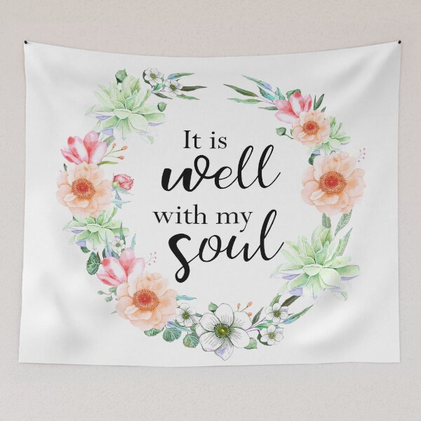 Item preview, It is well with my soul, bible verse designed and sold by latiendadearyam.