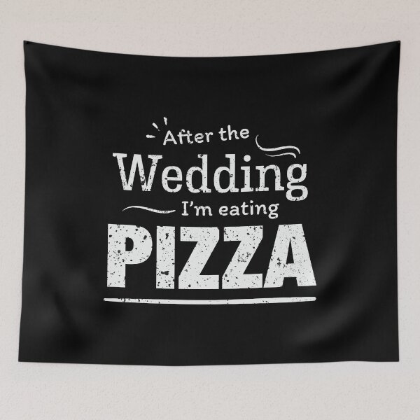 Item preview, After the wedding I'm eating pizza! Fun Wedding Diet T Shirt designed and sold by Orange Pieces.