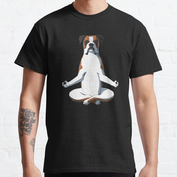 Yoga Boxer Dog Classic T-Shirt