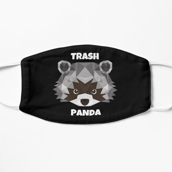 Trash Panda cute funny panda of the Galaxy raccoon mask, corona mask Flat Mask
