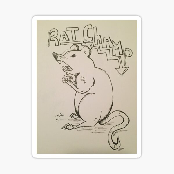 Rat Champ Sticker