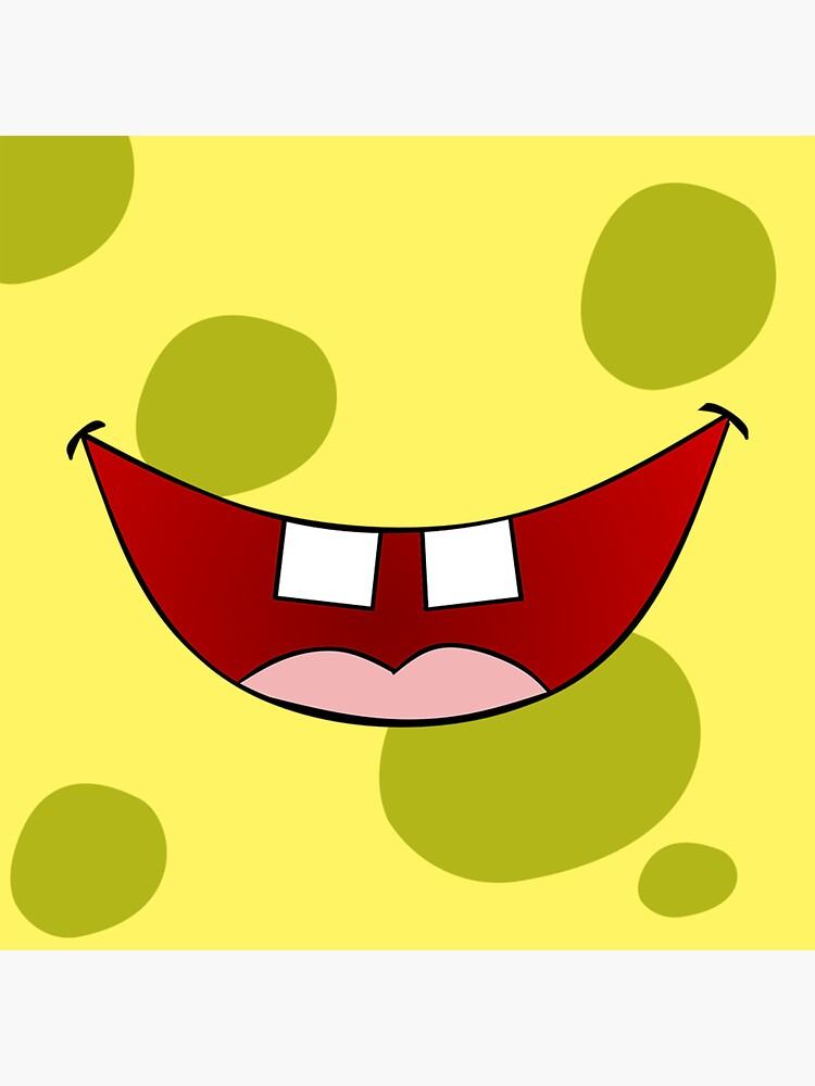 Pegatina for Sale con la obra «Boca de Bob Esponja» de jennare03