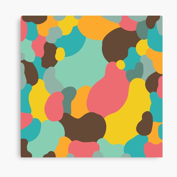 Paint Blobs Leinwanddruck