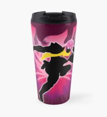 Super Smash Bros. Pink Captain Falcon Silhouette Travel Mug