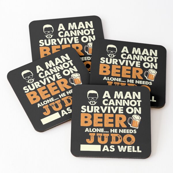 Item preview, Man Cannot Survive On Beer Alone He Needs Judo As Well designed and sold by Orange Pieces.