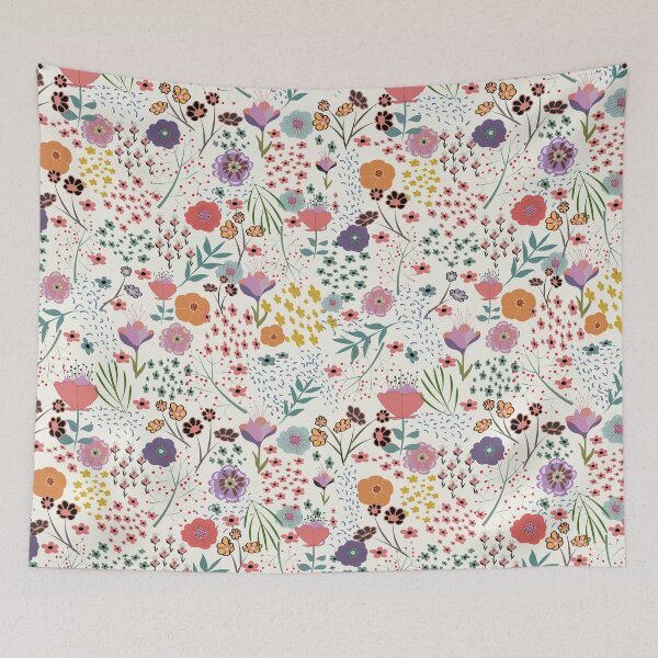 Item preview, Summer garden colorful floral pattern  designed and sold by ahahdodo.