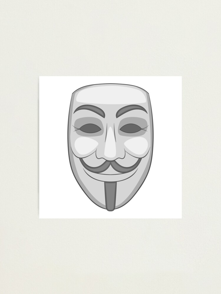 Anonymous mask logo Art Board Print for Sale by pardock