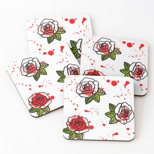 Item preview, Painting the Roses red flowers  designed and sold by TheDoodleFairy.