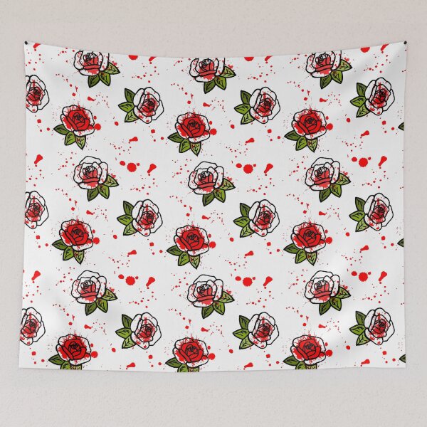 Item preview, Painting the Roses red flowers  designed and sold by TheDoodleFairy.