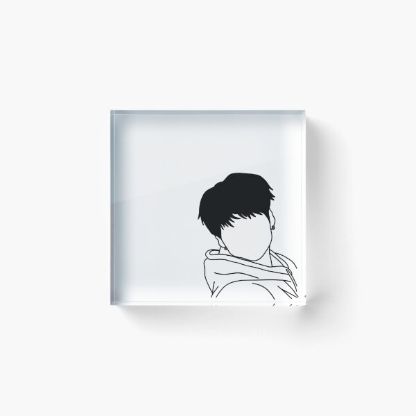 Item preview, Min SUGA Outline  designed and sold by iamsailorelle.