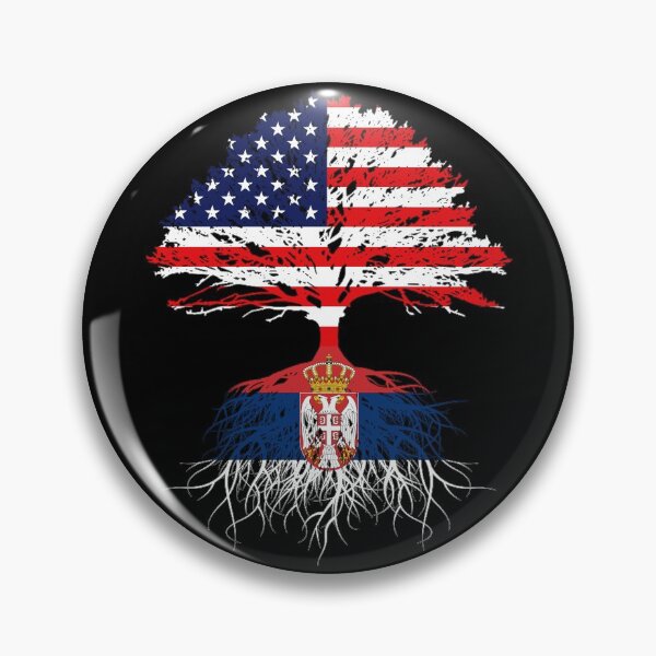 Item preview, Serbian Roots American Grown Serbia Flag Shirt For Men Women designed and sold by maindeals.