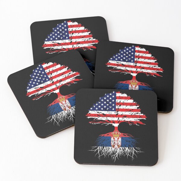 Item preview, Serbian Roots American Grown Serbia Flag Shirt For Men Women designed and sold by maindeals.