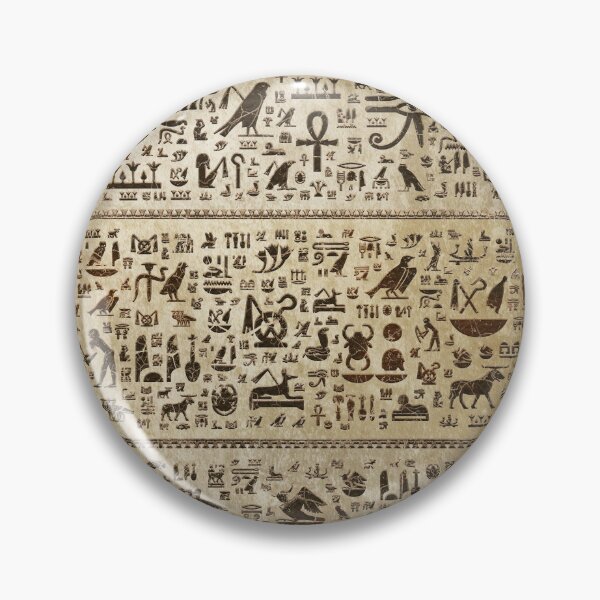 Item preview, Ancient Egyptian hieroglyphs - Vintage and gold designed and sold by k9printart.