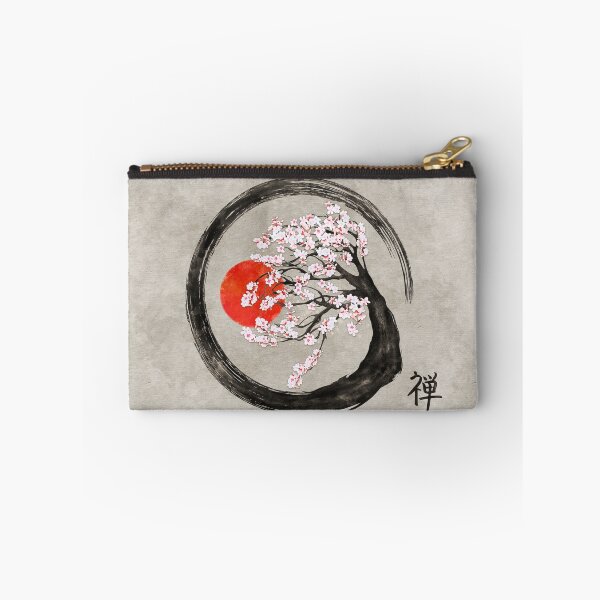 Item preview, Zen Enso Circle and Sakura Tree on Canvas designed and sold by k9printart.