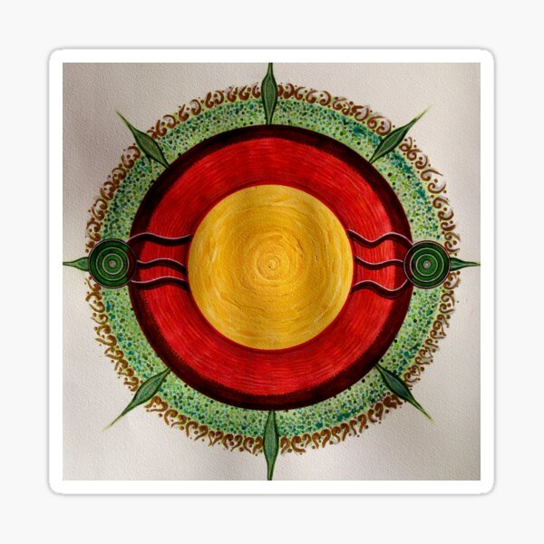 Item preview, Mandala Aussie Centre  designed and sold by danitacreate.