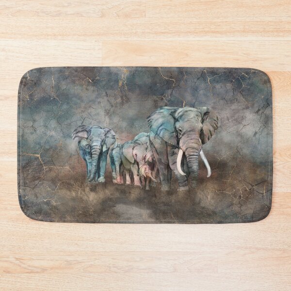 Item preview, Elephant herd Digital Art designed and sold by k9printart.