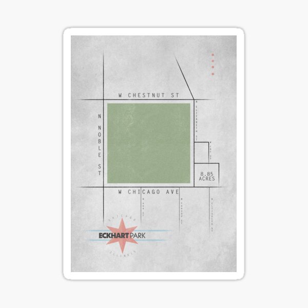 Parks of Chicago: Eckhart {2020 Edition} Sticker