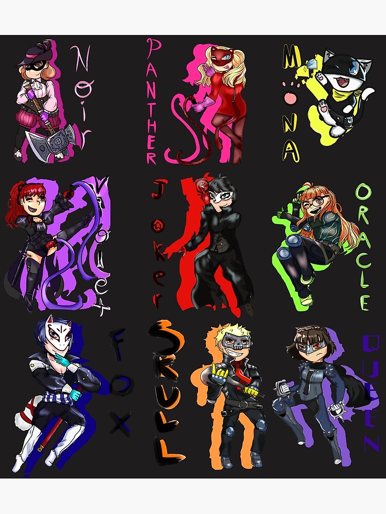 Phantom Thieves of Hearts collage Persona 5 Poster for Sale by  CharaSquad12