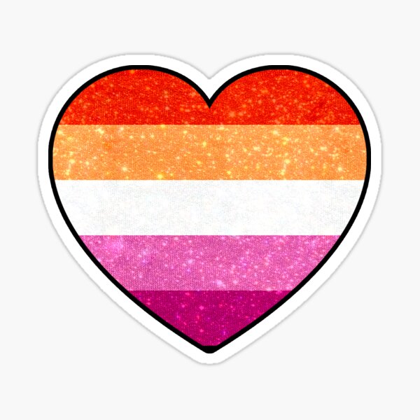 Lesbian Heart Sticker – HappyPlanGirls Designs