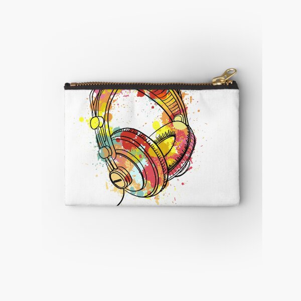 Item preview, cool watercolor headphone designed and sold by Shopwick.