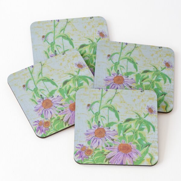 Item preview, Purple Coneflowers  designed and sold by pinkbunnyink.