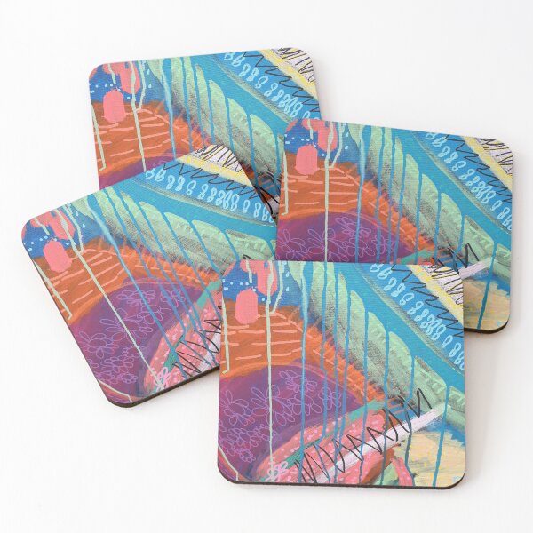 Funky and Fun 1 Coasters (Set of 4)