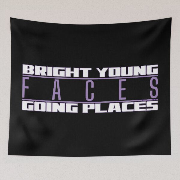 Item preview, Bright Young Faces going Places - White & Purple designed and sold by BLACKSUN-SHOP.