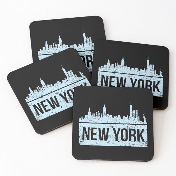 Item preview, Vintage New York Skyline City View Map of NYC Tee designed and sold by Orange Pieces.