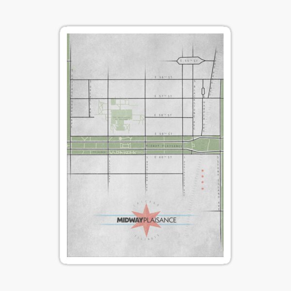 Parks of Chicago: Midway Plaisance {2020 Edition} Sticker