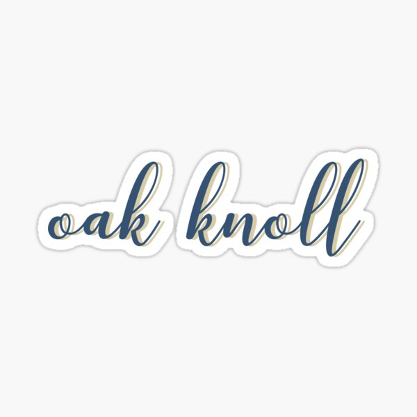 Item preview, Oak Knoll Blue and Gold Sticker designed and sold by kyliehampton.