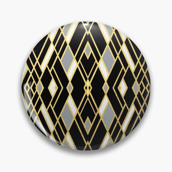 Item preview, Art Deco Grey Zoom Gold designed and sold by ProjectM.