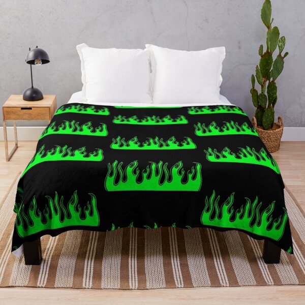 Item preview, Green and black Flames designed and sold by emroccs.