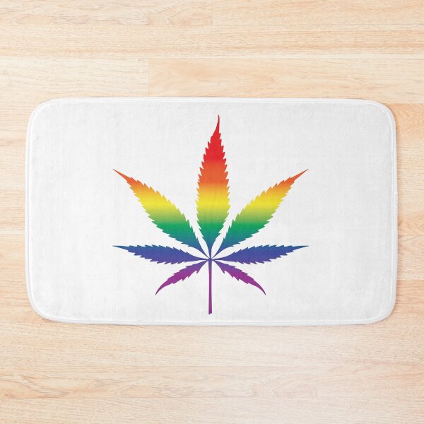 Item preview, Marijuana Cannabis Weed Rainbow Colorful LGBT Gay Pride designed and sold by JustLivinLife.