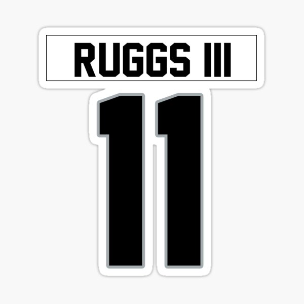 RAIDERS NFL FOOTBALL JERSEY - RUGGS III #11 ADULT SMALL