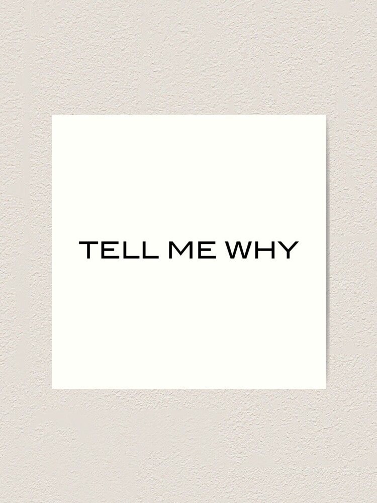 Tell Me Why - Taylor Swift Song Poster for Sale by bombalurina