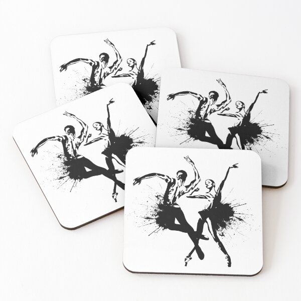 Item preview, Duo dance. No distance. Dance Art Ink Illustration designed and sold by Elenia Design.