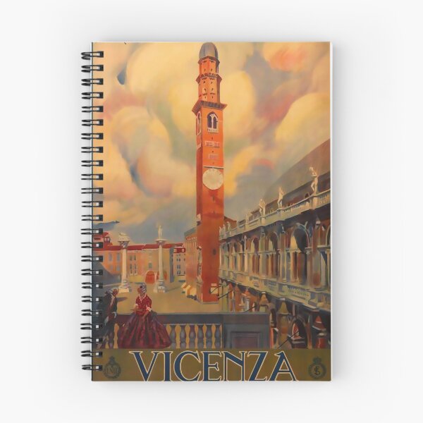 Item preview, Viczenca 1930s vintage travel poster designed and sold by stickart-marek.