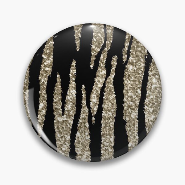 Item preview, Black and Gold Glitter Zebra Stripes designed and sold by DonnaSiggy.