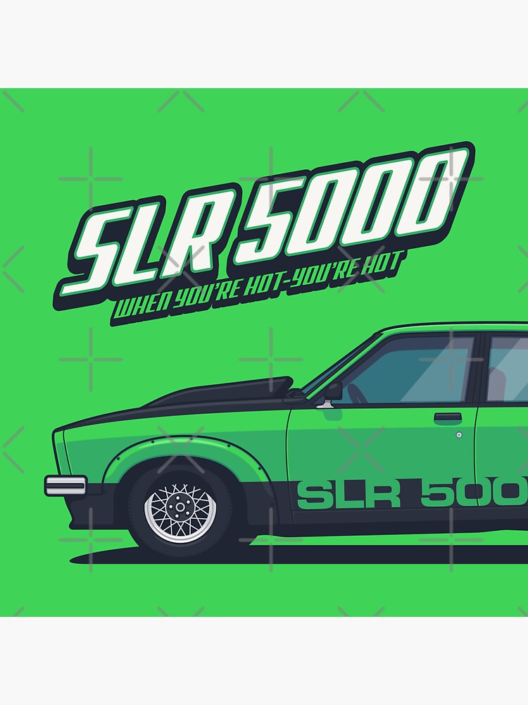 Thumbnail 3 of 3, Sticker, SLR 5000 Car Side Green designed and sold by VoodooCircus.
