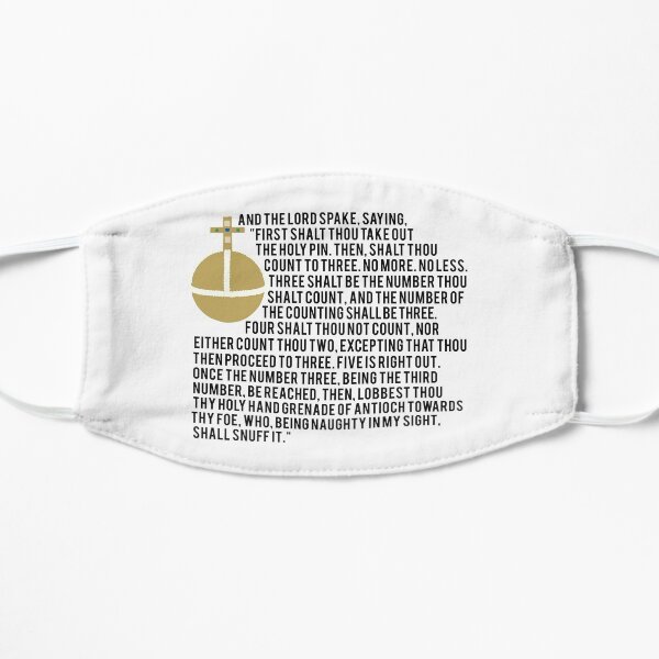 Holy Hand Grenade Flat Mask