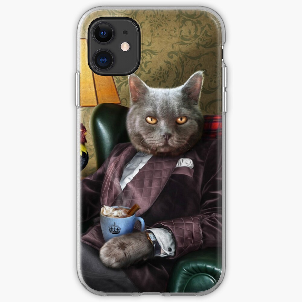 Persian Cat portrait - Finlay iPhone Case & Cover