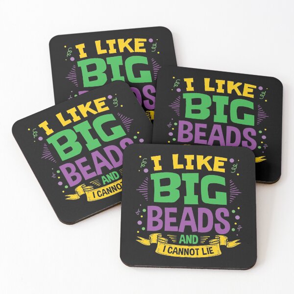 Item preview, Mardi Gras I Like Big Beads designed and sold by EstelleStar.