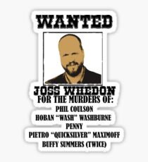 Joss Whedon: Wanted (2) Sticker