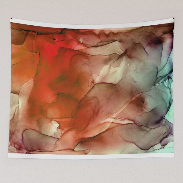 Item preview, Fire and Ice Alcohol Ink Painting designed and sold by Olga Shvartsur.