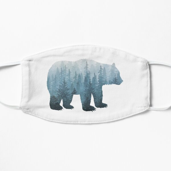 Misty Forest Bear - Turquoise Mask